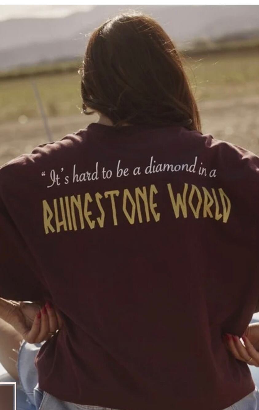 Sabbi The Very Oversized Rhinestone Tee - M